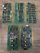 Lot of 5 Vintage Microprocessor Support Boards Interrupt I/O A/D D/A Interface