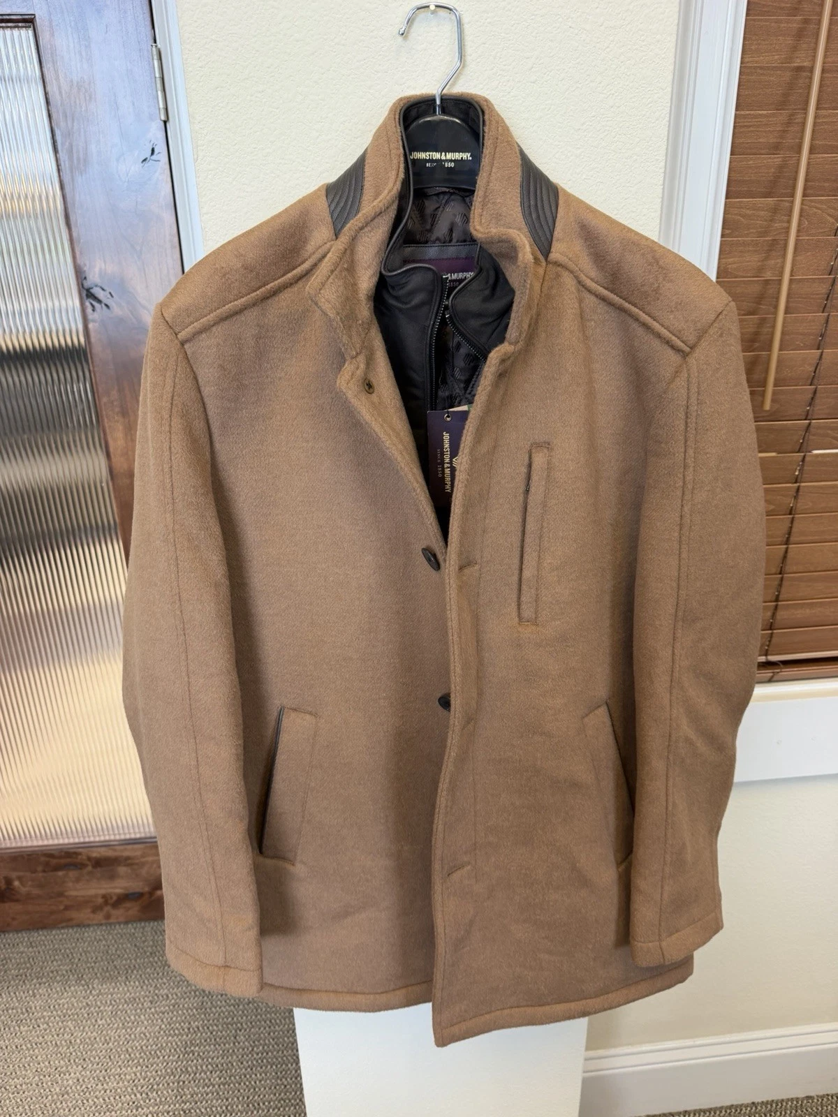 Johnston & Murphy Upton Car Coat – Men’s Medium (Whiskey) – New with Tags image 1