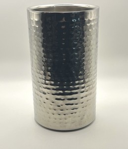 Williams & Sonoma Hammered Silver-Tone Wine Chiller Stainless Steel