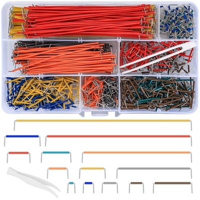840 PCS Breadboard Jumper Wire Kit 14 Lengths 2-125mm PCB Circuit Board Cable