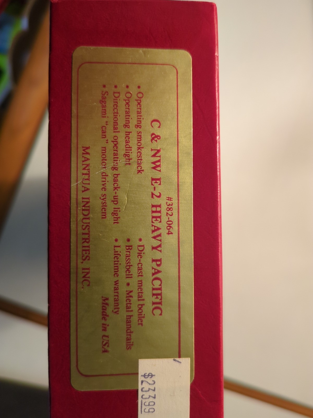 MANTUA C&NWE-2 HEAVYPACIFIC  LOCOMOTIVE