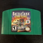 New ListingBattleTanx Global Assault N64 Nintendo 64 Authentic Battle Tanks Green Cartridge