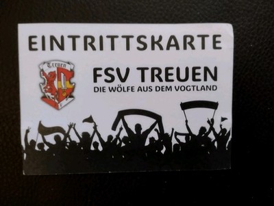 FSV Treuen - Wacker Plauen 2025/26 KOL used Ticket Sammler 
