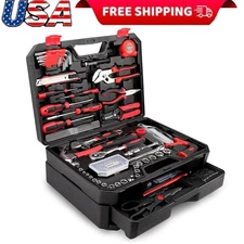 325Piece Home Repair Tool Kit General Toolbox Storage Case W/Drawer For Handyman