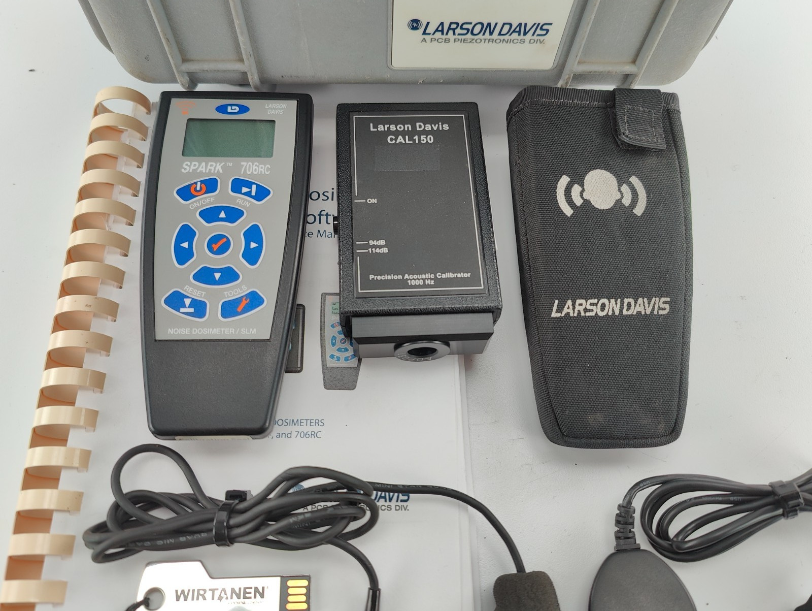Larson Davis Spark 706RC Noise Dosimeter KIT W/CASE + CAL150 Acoustic Calibrator