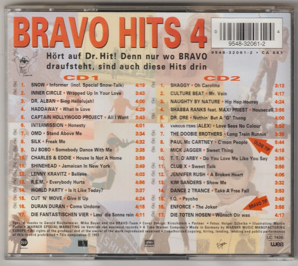 Various – Bravo Hits 4 [34 Track Doppel CD Sampler] - Bild 2 von 2