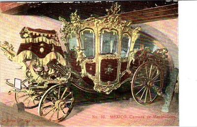 Carroza de Maximiliano, MEXICO CITY, Mexico Postcard