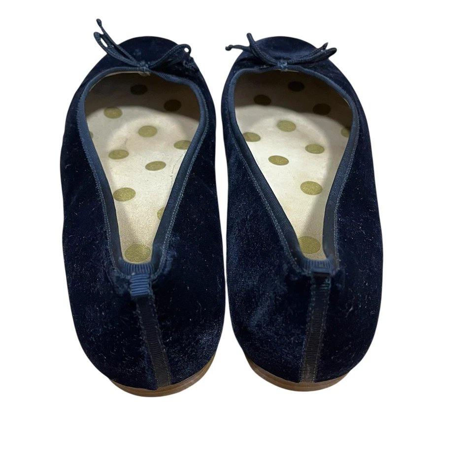 Женские балетки Boden темно-синие бархатные размер 9 минималистские - Изображение 3 из 4