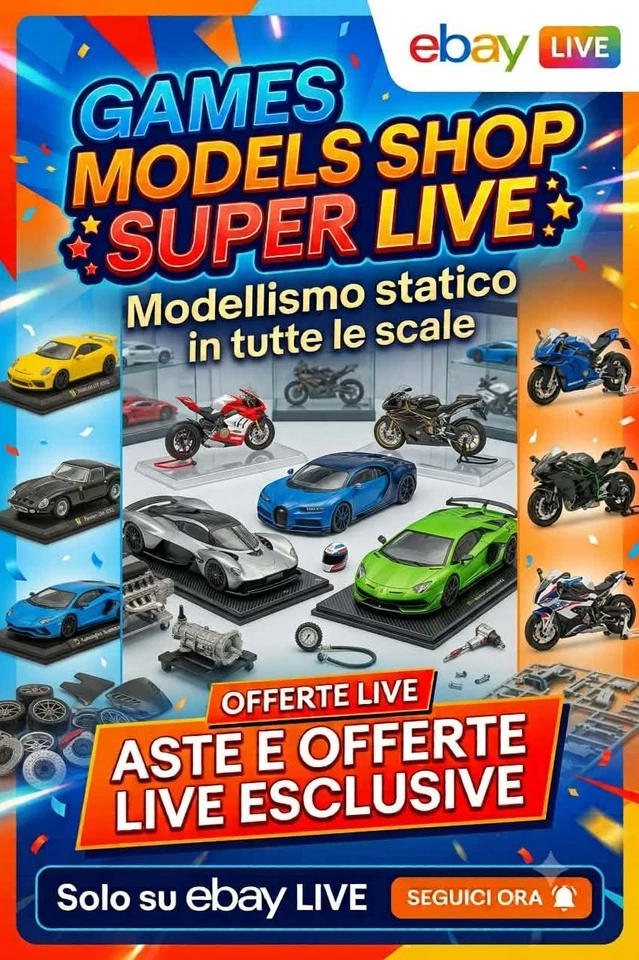 Super Live da Games Models Shop Modellismo Auto e Moto in tutte le scale