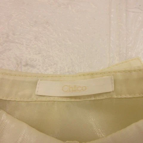 Camicia blusa in raso trasparente Chico manica lunga beige donna F-A456... - Immagine 3 di 4