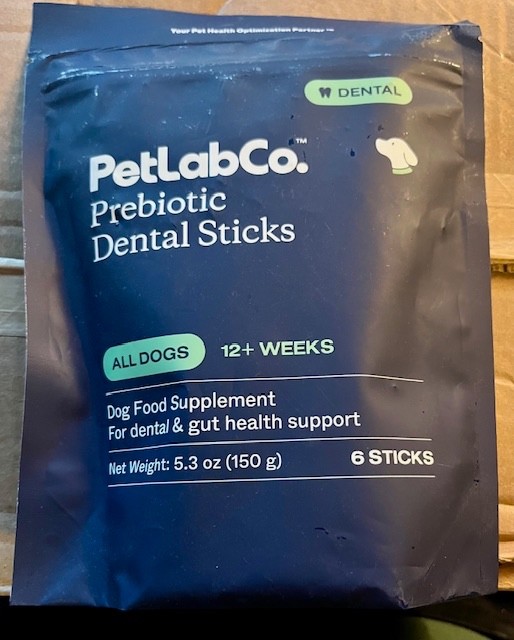 PetLab Co. PREBIOTIC Dental Sticks For Dental & Gut Health - 6 Sticks(5.3oz)!