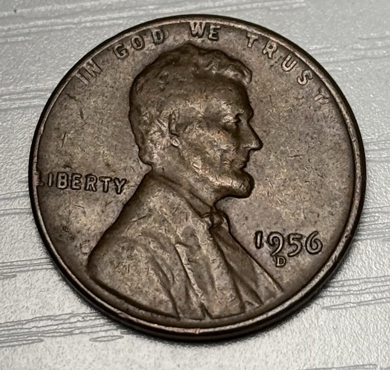 1956 D Lincoln, Wheat Ears Penny. Sharp, Crisp Date and Mint. Nice Old Coin!