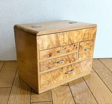 Showa Retro Wooden Sewing Box Small Drawers Vintage Craft Storage  from Japan