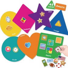 EAMAY Shape Sorter Toy for Toddler, Puzzles and 12 12, Sorting
