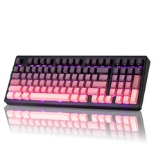 ZORNHER ZH980 Mechanical Keyboard Wireless,95 Pink Creamy Keyboard with Numb...