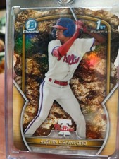 2023 Bowman - Chrome Prospects Justin Crawford Die-Cut Variation /49 (RC)