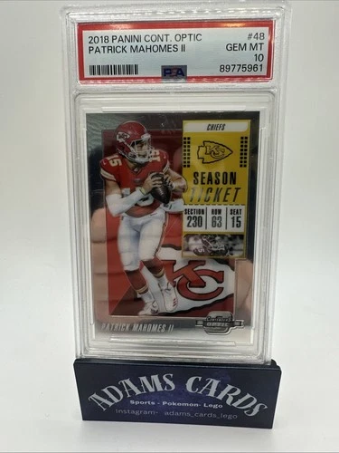 2018 Panini Contenders Optic - Patrick Mahomes II #48  PSA 10