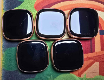 Fitbit Versa 4 Fitness Smartwatch - Peach/Rose Gold - Pebble Only