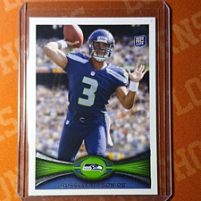 Topps 2012 Russell Wilson #165 Rookie Seattle Seahawks NFL Football Card. rookie card picture