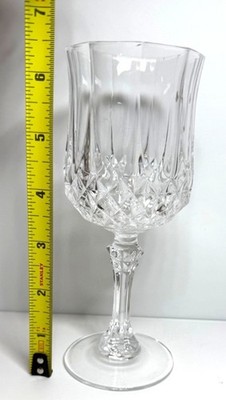 Cristal DArques Durand Longchamp Wine Glass Clear 6.5'' France Stemware FREE SHIP