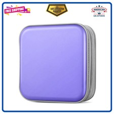 48  Capacity Hard Plastic CD/DVD Binder for Car, Home  Travel