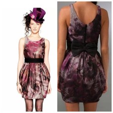 Alice + Olivia Marie Tulip Dress with Bow Belt SIZE  2