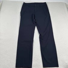 BYLT Pants Mens 36T Chino Straight Leg Stretch Flat Front Formal Career Blue
