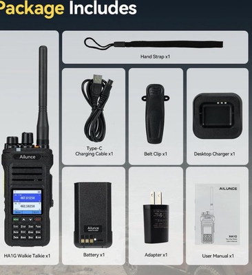 #ad #ad Ailunce HA1G Dual Band GMRS Handheld Radio NOAA Type C Two Way Radio For Outdoor $90.00