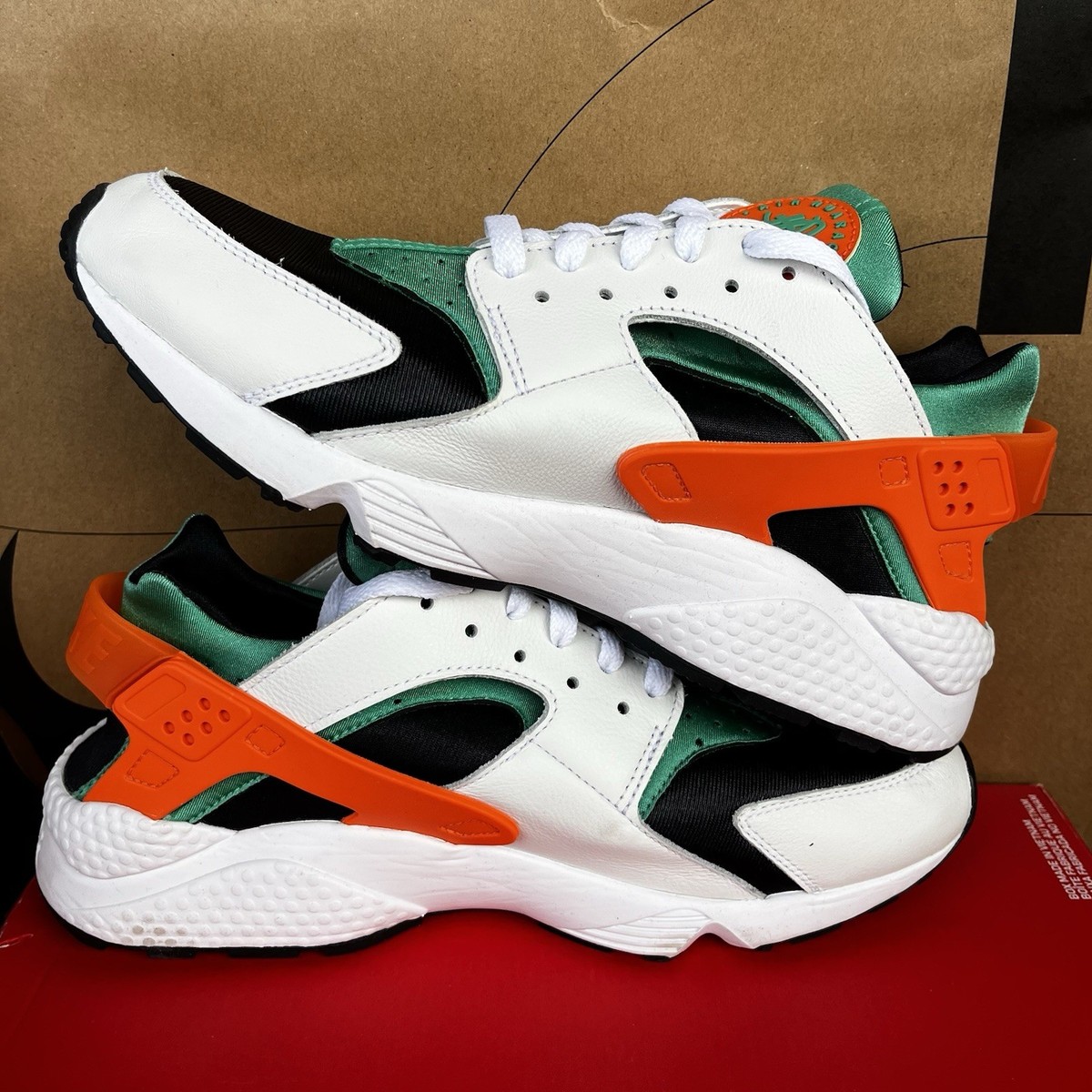 ‪ꪔ̤̮i‪ꪔ̤̮i　0418 NEW Nike Air Huarache Miami Hurricanes Orange Green NBY DD1068-111