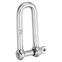 SchäKel Mit Schraubbolzen,12Mm,2646 Lb,Langer D-SchäKel Aus 316 Edelstahl