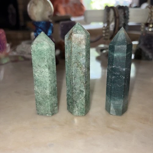 Set Of 3 Towers! Ocean Jasper And Amazonite! So Unique And Very Pretty!