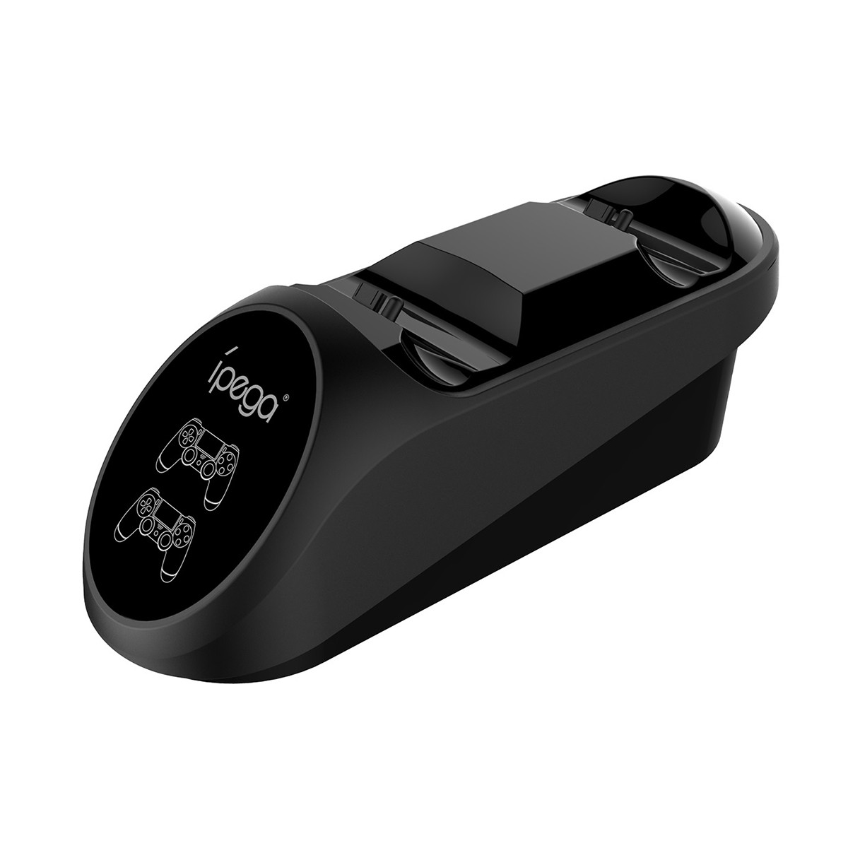 Station de charge double pour manette PS4 Modèle 9180 avec indicateur LED noir