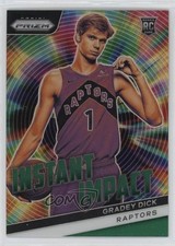 2023-24 Panini Prizm Instant Impact Green Prizm Gradey Dick #20 19cx