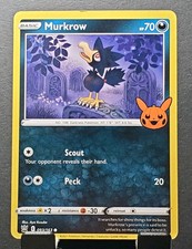 Pokemon 93/163 MURKROW timbrato Halloween trucco o scambio BOOster card✨🎃LP