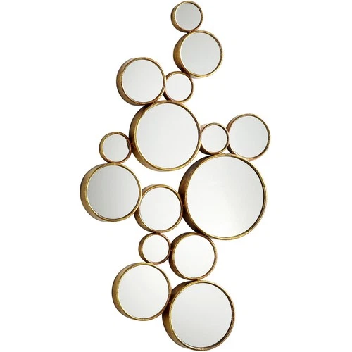 Cyan Design 05825 Bubbles 41 X 24 inch Gold Wall Mirror - Picture 1 of 5