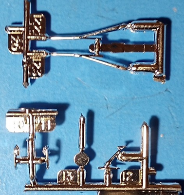 #ad #ad 59 CADILLAC ELDORADO CONV MIRRORS HANDLES MONO 2957 MODEL CAR KIT PARTS LOT $6.99