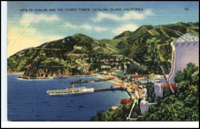 1938 Catalina Island California US Vintage Postcard AK