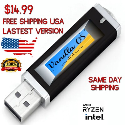 Vanilla OS 22.10 LINUX Live/Install USB Unleash the Power Of LINUX FAST SHIP USA