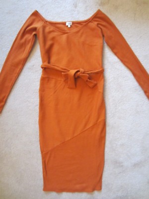 WOMEN RIVER ISLAND RIBBED STRETCH FITTED SEXY OFF SHOULDER MIDI DRESS SIZE 4 NEW