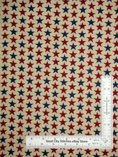 Patriotic Star Fabric Packed Stars Navy Beige Springs Cotton CP69497 By The Yard