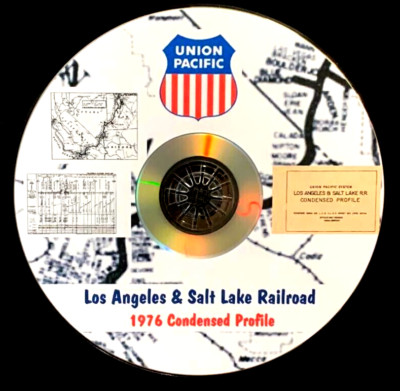 Union Pacific 1976 Los Angeles und Salt Lake Eisenbahn Profile PDF-Seiten auf DVD