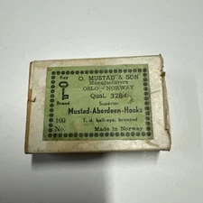 Vintage Mustad 3284 Mustad-Aberdeen Hooks O. Mustad & Son Norway