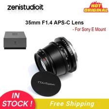 US TTArtisan 35mm F1.4 APS-C Manual Prime Lens for Sony E Mount A5000 A6000