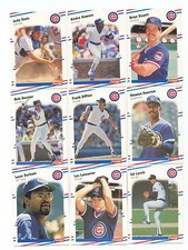 1988 Fleer Chicago Cubs Complete Team Set!! Greg Maddux Mark Grace Rookie ++