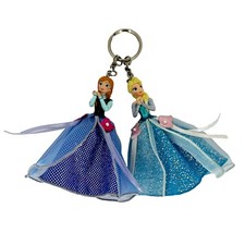 Disney Resort Frozen Anna  Elsa keychain key holder Key Ring Disney 16cm