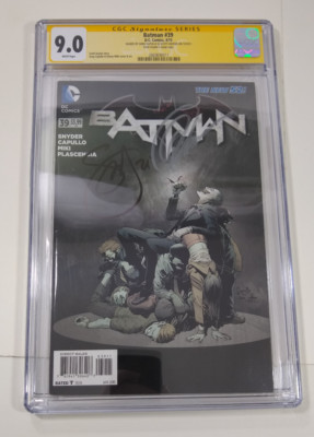Batman #39 New 52! CGC 9.0 Signed By Capullo & Snyder, Snyder's Comp Copy Rare!