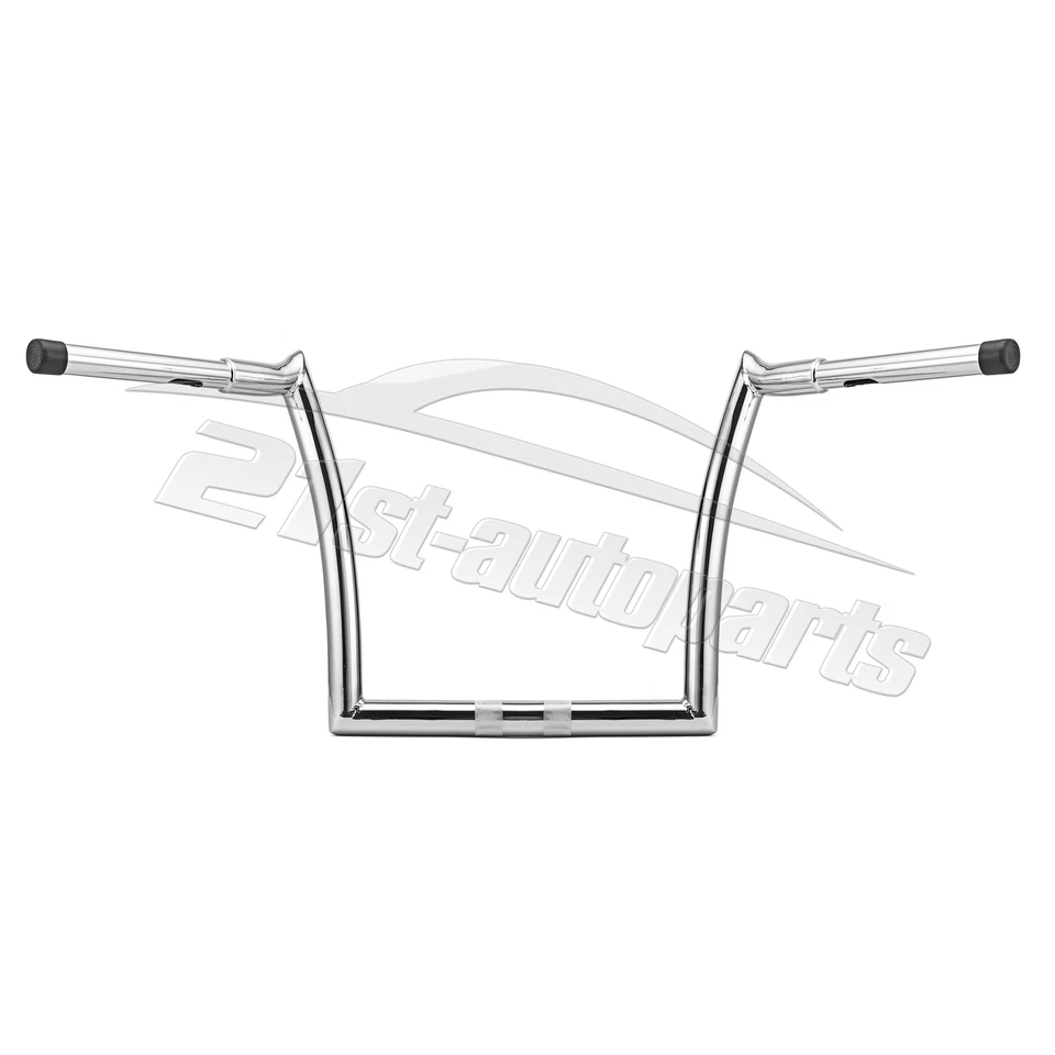 For Harley 2015-2023 Road Glide Chrome 12" Rise Meathook Bars Ape Hangers - Image 3 of 4