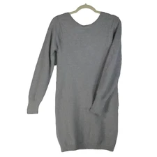 New Harper Heritage Gray Sweater Dress Womens Size M Fuzzy Soft NWT $54