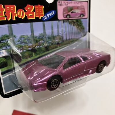 Rare Maisto Lamborghini Diablo World Car Purple Diecast Vintage 1