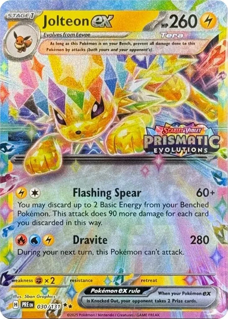 Jolteon ex Pokémon TCG Cards for sale | eBay